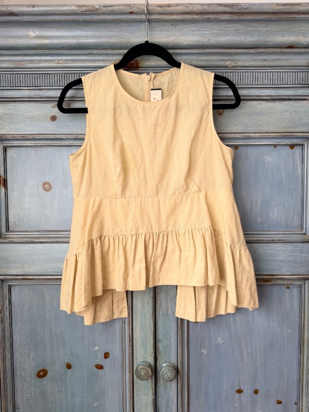 Marni Cotton Blouse in Sand Color Size 40 Made in Italy